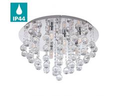 EGLO 97699 Plafonnier, Acier, G9, 3 W, Chrom