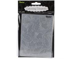 Darice 1218-126 Classeur de gaufrage - Assortiment de Feuilles, Plastique, Transparent, 10,8 x 14,6 x 0,11 cm