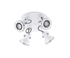 Faro Barcelona 40559 RING Plafonnier blanc 4L
