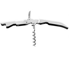 FM Professional 21778 Tire Bouchon limonadier Double Pull, Acier Inoxydable, Silber, 17x2,3x1,2cm