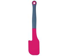 Colourworks CWBRSPATPNK Spatule en silicone avec repose-bol intégré Framboise