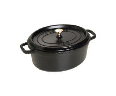 Staub 1103125 Cocotte Ovale Noir Mat 31 cm