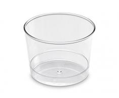 GUILLIN - MOULIPACK BODEGA180C CARTON DE 300 Verrine Ronde Type Bodega 18Cl, Plastique, Transparent, 7,6 x 7,5 x 5,7 cm