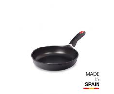 Valira 4213/15 Poêle Premium de 24 cm fabriqué en Espagne, en Fonte daluminium avec Anti-adhérent écologique renforcé, Non apte pour linduction, Noir