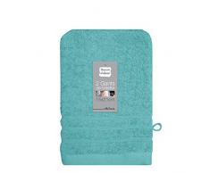 douceur dintÃ©rieur 2 gants de toilette 15x21 cm eponge vitamine menthe