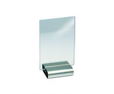 Westmark 64102230 Porte-menus 2 piÃ¨ces en INOX, Acier Inoxydable, Argent, 8 x 7,5 x 2,4 cm