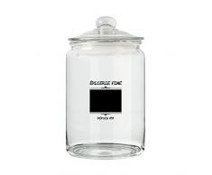 TOTALLY ADDICT KP5371 BONBONNIERE Verre 7900ml Verre Transparent 18, 50x18, 50x32, 50 cm