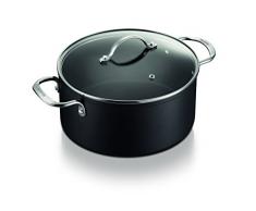 Brabantia Chrome Cocotte, Aluminium, Noir, 31.5Â x 22Â x 12.4Â cm