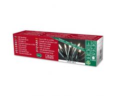 Konstsmide 6300-100 Mini Guirlande 10 LED Blanc Chaud Retro Design + Câble Vert 230 V