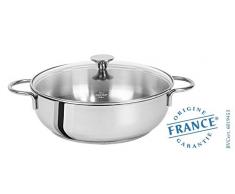 Cristel CWMS2A24 Sauteuse INOX Deux anses 24cm-Cookway Master