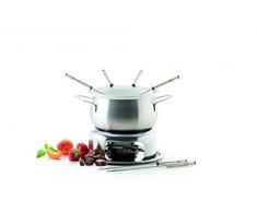 Domestic 926506 Fondue Set 12 piÃ¨ces 3en1 Viande/Fromage/Chocolat, INOX, Multicolored