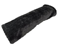 Comptoir du Linge 8105 Chevrons Plaid PanthÃ¨re Microfibre Souris 200 x 150 cm