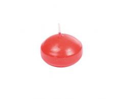 HOMEA 6BGD009RO Lot de 10 Bougies Flottantes Paraffine Rouge 8 x 8 x 13,5 cm