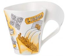Villeroy & Boch Cities of the World Tasse à café Lisbonne, 300 ml, Porcelaine Premium, Blanc/Multicolore