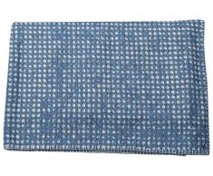 David Fussenegger 192520Â K1Â Deco Plaid Structure, Coton mÃ©langÃ©, Bleu, 200Â x 130Â x 200Â cm