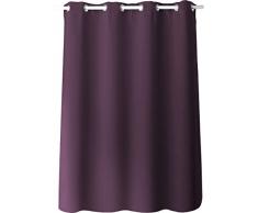 Enjoy Home 2010AU140180 Rideau Occultant avec 8 Oeillets Polyester Aubergine 180 x 140 cm