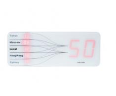 Karlsson KW0033WH Horloge Five Cities Plastique Blanc