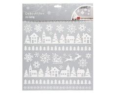 Unbekannt Graz Design Sticker Mural dÃ©coratif Motif Paysage et Flocons de Neige avec Paillettes 21 piÃ¨ces