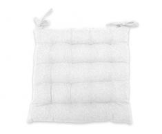 Soleil docre 005715 Norvege Dessus de Chaise Capitonné Polyester Coton Ecru 40 x 40 cm
