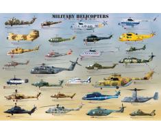 Empire Merchandising Poster éducatif Motif hélicoptères Militaires Accessoires Inclus
