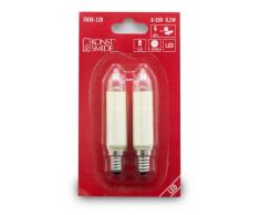 Konstsmide 5038-120 Lampes LED par 2 pour Guirlande de Sapin à 16 Bougies Larges