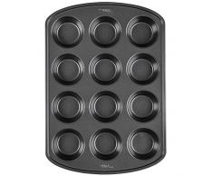 Moule à Muffins et Cupcakes Perfect Results, Moule Antiadhésif de Qualité Supérieure, 12 Empreintes
