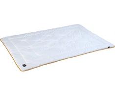 Schlafkult® Sommeil Kultpiercing A1000 été Perfect Micro Couette, Microfibre, Blanc, Microfibre, Blanc, 200 x 135 x 4 cm