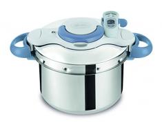 Lagostina clipsominut Perfect Autocuiseur avec minuteur, 6Â l, Acier Inoxydable, Acier et Bleu