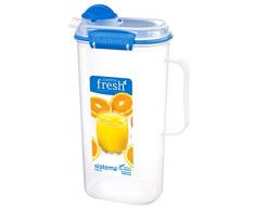Sistema 921420 Fresh Collection Pichet carrÃ© en plastique Transparent/bleu marine