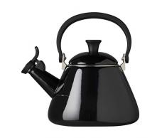 Le Creuset Bouilloire, Capacité : 1.6 L, Acier Emaillé/Phénol, Kone, Noir