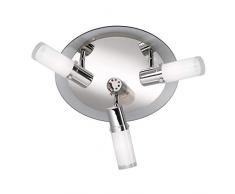 MARCO Plafonnier rond 3xE14 25W Chrome/verre