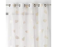 Linder Voilage Dessins tissés Couleur Or, 94% Polyester 6% Polyamide, 145x270