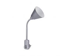 Paulmann Junus Lampe Ã fiche secteur Avec bras flexible Lampe enfichable gris