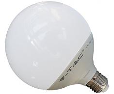 V-TAC VT-1893 Ampoule LED format globe et culot E27 Ãclairage blanc chaud 10 W, Blanc chaud, 13Watt-Warmlicht-dimmbar, E27