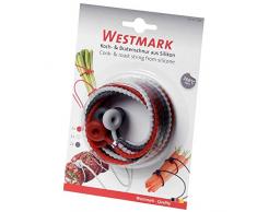 Westmark 15242280 Liens de Cuisson Silicone Rouge/Blanc/Gris 40,5 x 2 x 0,9 cm 6 Pièces