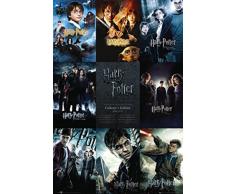 1art1 60266 Harry Potter Poster Collection Tous Les Films en Anglais 91 x 61 cm