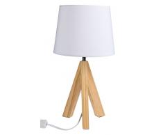 Out of the Blue Lampe de table, Bois, weiÃ, 20 x 20 x 36 cm