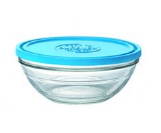 Duralex - Saladier Rond 23cm avec couvercle Bleu Lys