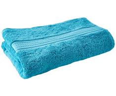 Cazsplash Serviette de Bain en Coton Bio 650 g/m², Coton Organique, Bleu Sarcelle, 32.003999999999998 x 24.6126 x 5.0038 cm