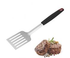 Westmark 15092280Â Spatule pour Barbecue, Acier Inoxydable, Noir, Argent, 43Â x 8.8000000000000007Â x 2,5Â cm