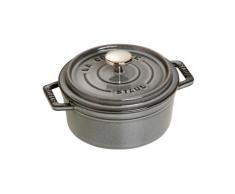 Staub 1101218 Cocotte Ronde Gris Graphite 12 cm