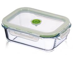 Kuhn Rikon 23065 Système de Conservation sous Vide Borosilicaté 1.04L, Verre, Transparent, 20,3 x 15,2 x 6,9 cm