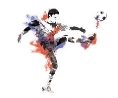 RoomMates 54264 Stickers muraux Joueurs de Football Champion, Papier, Multicolore, 48 x 8 x 8 cm