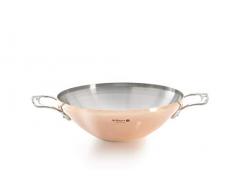 DE BUYER -6440.32 -wok 2 anses cuivre inox anses inox Ã¸32cm