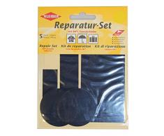 Kleiber 5-PiÃ¨ces Set Patchs Autocollant Nylon pour rÃ©parer vÃªtements, Bleu foncÃ©