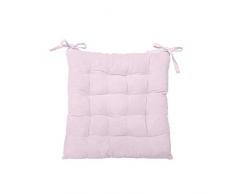 Soleil docre 005551 Panama Dessus de chaise capitonnÃÂ© Coton Rose 40 x 40 x 5 cm