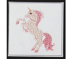 CRYSTAL ART- Unicorno da favola Kit Sticker Ã diamanter, CAMK16, Multicolore, 9x9cm