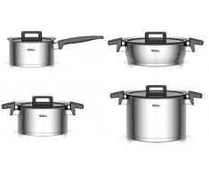Woll Batterie de cuisine en acier inoxydable pour induction