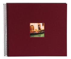 Goldbuch Bella Vista Album Photo à Spirales, Lin, Bordeaux, 35x30 cm