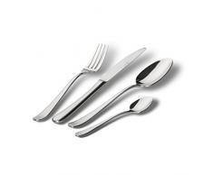 Paul Wirths Ménagère 24 pièces Set, pour 6 Personnes, en Acier Inoxydable 18/10 Satiné, Blues 1500, w11500512, Acier Inoxydable, Silber, 68-teilig